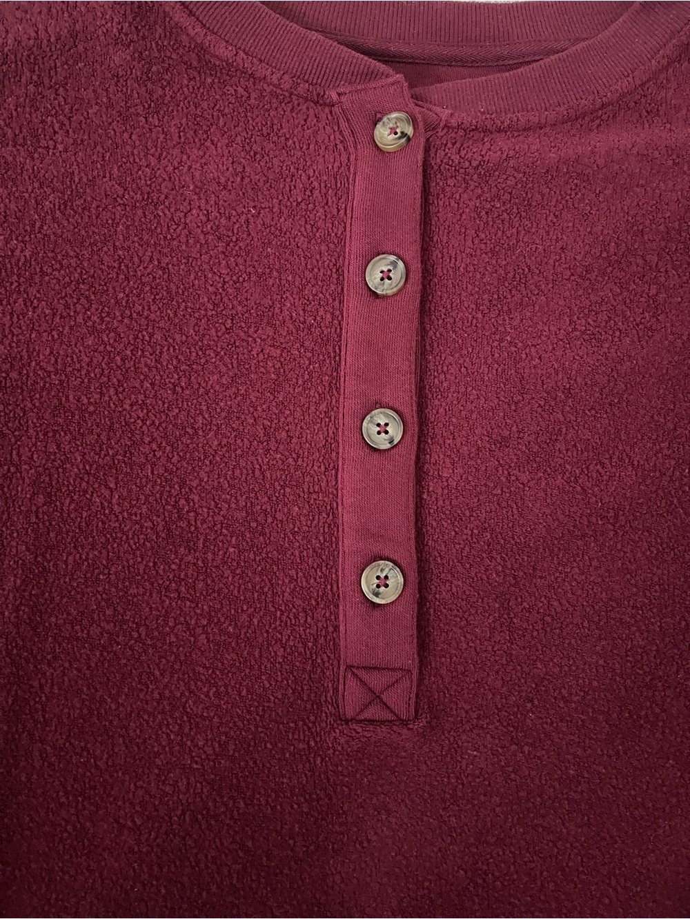 Aerie Sherpa Henley sweatshirt - Picture 2 of 4